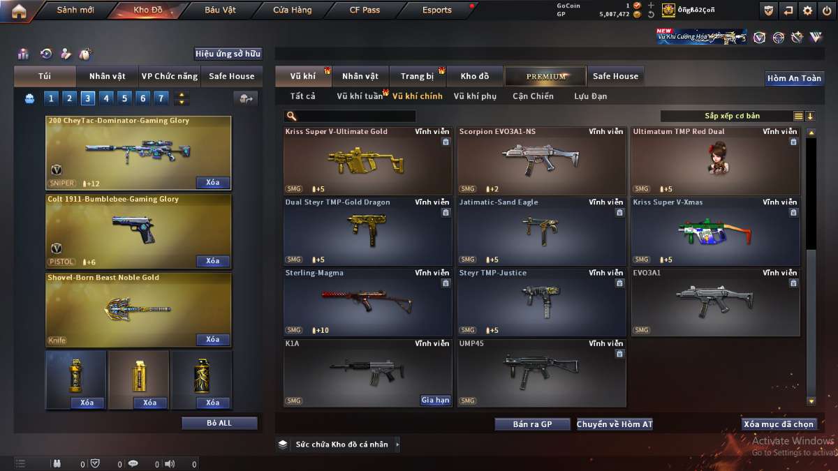 shop acc cf uy tin gia re